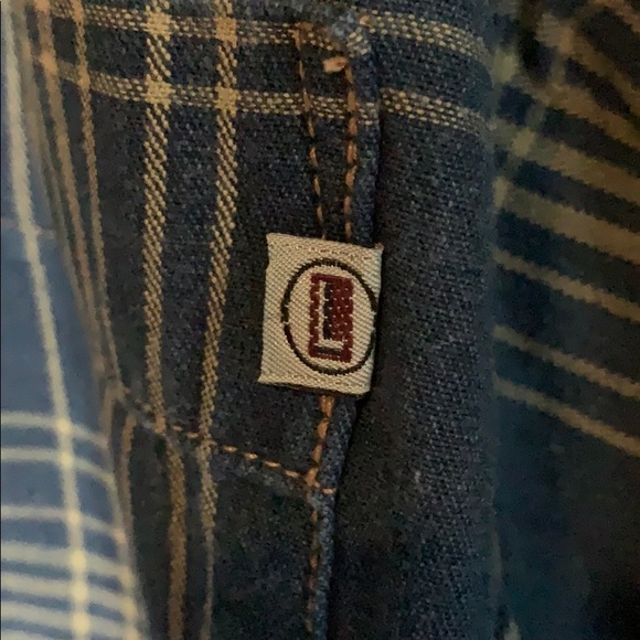 Plaid Denim Shirt Men’s Size XL Legal Jeans Long Sleeves - Picture 4 of 7